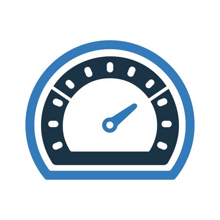 Beautiful design and fully editable Speed meter icon, speedometer vector graphics for commercial, print media, web or any type of design projects.のイラスト素材