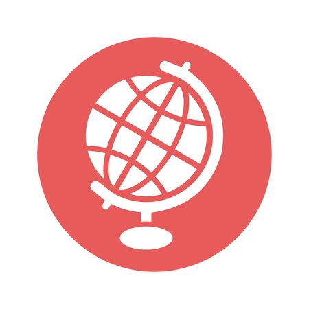 Education, geography, globe icon. Use for commercial, print media, web or any type of design projects.のイラスト素材