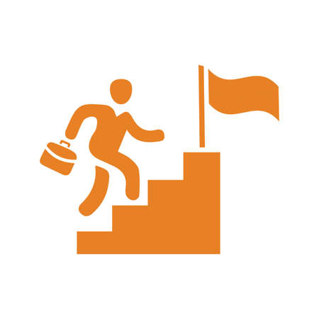 Career, job, success icon. Beautiful, meticulously designed icon. Well organized and editable Vector for any uses.のイラスト素材