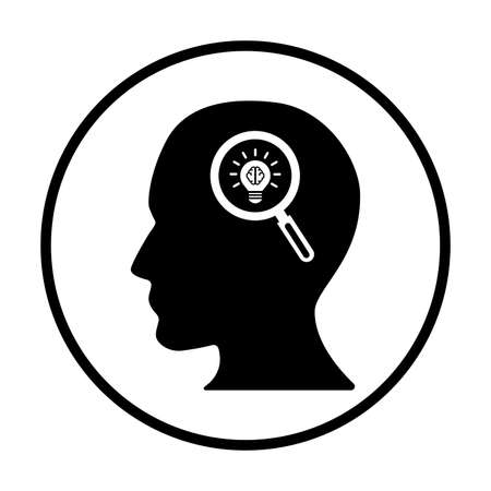 Creativity, Thinking Icon. Beautiful, meticulously designed icon. Well organized and editable Vector for any uses.のイラスト素材