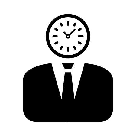 Time thinking icon. Perfect for use in designing and developing websites, printed files and presentations, Promotional Materials or any type of design projects.のイラスト素材