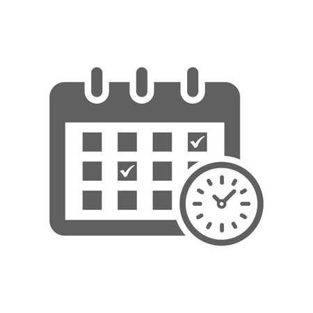 Schedule icon. Perfect for use in designing and developing websites, printed files and presentations, Promotional Materials or any type of design projects.のイラスト素材