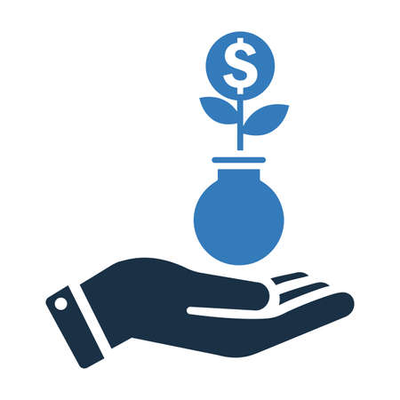 Investment, profit icon. Perfect use for print media, web, stock images, commercial use or any kind of design project.のイラスト素材