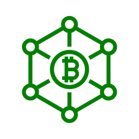 Block chain icon. Creative element design in designing and developing websites, commercial, print media, web or any type of design projects.のイラスト素材