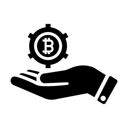 Bitcoin payment icon. Perfect use for print media, web, stock images, commercial use or any kind of design project.のイラスト素材
