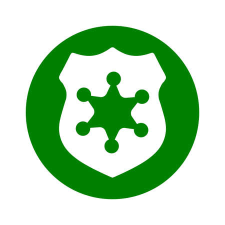 Badge, police, sheriff icon. Beautiful design and fully editable vector for commercial, print media, web or any type of design projects.のイラスト素材