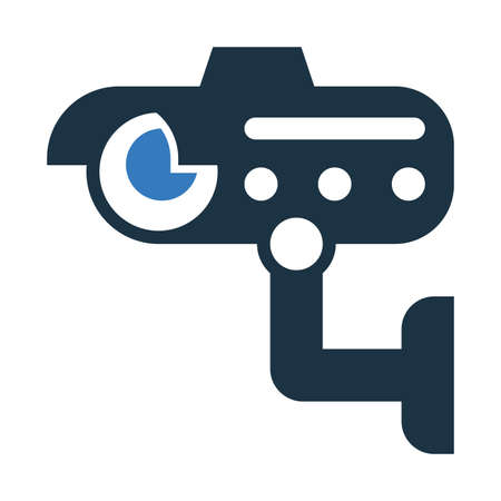 Camera, CCTV Icon. Use for commercial, print media, web or any type of design projects.のイラスト素材