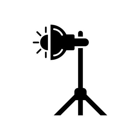 Photography studio, lighting icon - Perfect for use in designing and developing websites, printed files and presentations, Promotional Materials, Illustrations any type of design projects.のイラスト素材