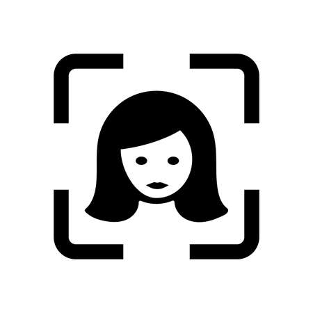 Camera, face detection icon. Beautiful design and fully editable vector for commercial use, printed files and presentations, Promotional Materials, web or any type of design projects.のイラスト素材