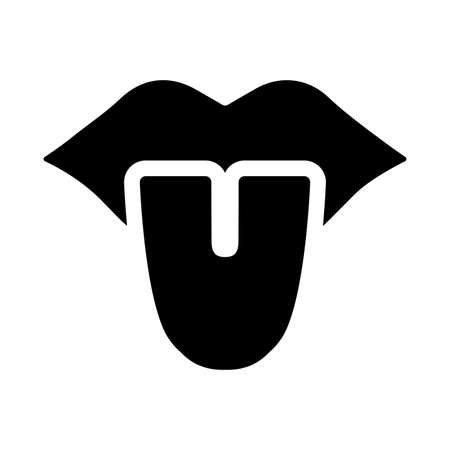 Oral, Tongue Icon is use in designing and developing websites, commercial, print media, web or any type of design projects.のイラスト素材