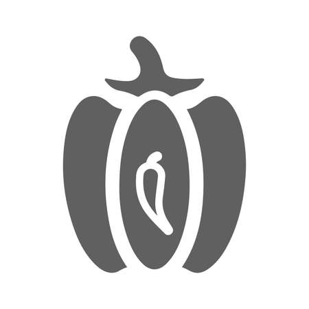 Capsicum, pepper icon - Well organized and editable Vector design using in commercial purposes, print media, web or any type of design projects.のイラスト素材