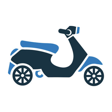 Bike scooter iconのイラスト素材