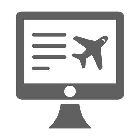 Booking flight, air ticket iconのイラスト素材