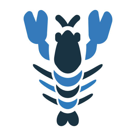 Prawn, lobster iconのイラスト素材
