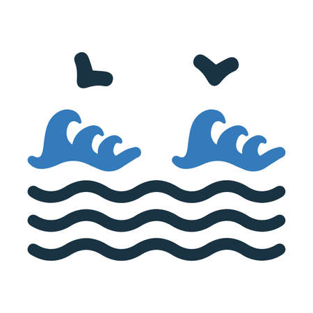 Ocean, sea, ship, waves icon is use in designing and developing websites, commercial, print media, web or any type of design project.のイラスト素材