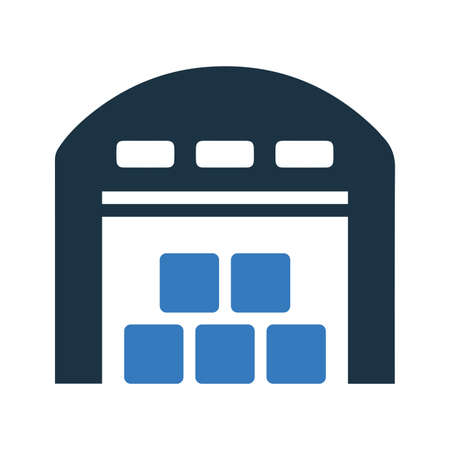 Storage, warehouse icon - Perfect use for print media, web, stock images, commercial use or any kind of design project.のイラスト素材