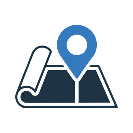 Navigation map, location icon - Perfect for use in designing and developing websites, printed files and presentations, Promotional Materials, Illustrations or any type of design project.のイラスト素材