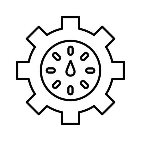 Gear, optimization, performance icon is use in designing and developing websites, commercial, print media, web or any type of design project. Vector illustration.のイラスト素材