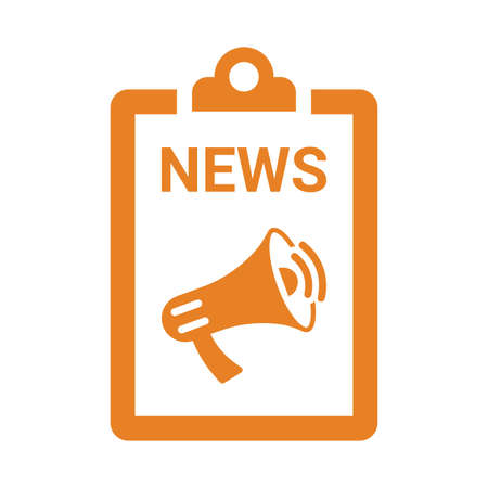 Advertising, news, press release icon. Beautiful design and fully editable vector illustration for commercial use, printed files and presentations, Promotional Materials, web or any type of design project.のイラスト素材