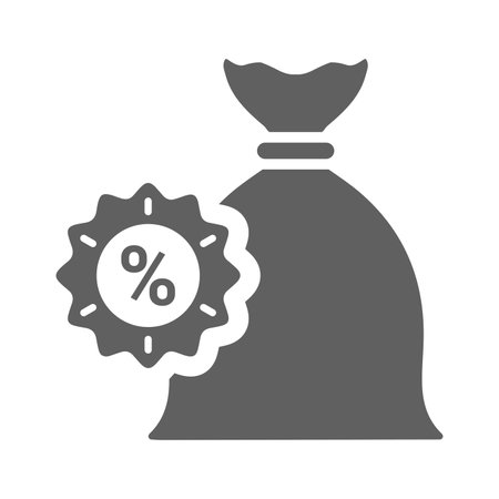 Loan, rate, percentage icon - Simple editable vector EPS file.のイラスト素材