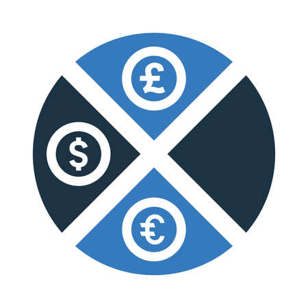 Analytics, currency diagram icon - Use for commercial purposes, print media, web or any type of design projects. Vector EPS file.のイラスト素材