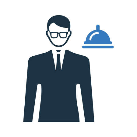 Service, servant icon - Simple editable vector file.のイラスト素材