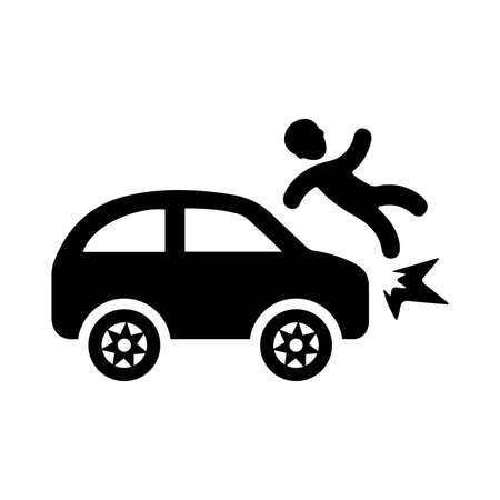 Accident, crash icon - Use for commercial purposes, print media, web or any type of design projects. Vector EPS file.のイラスト素材