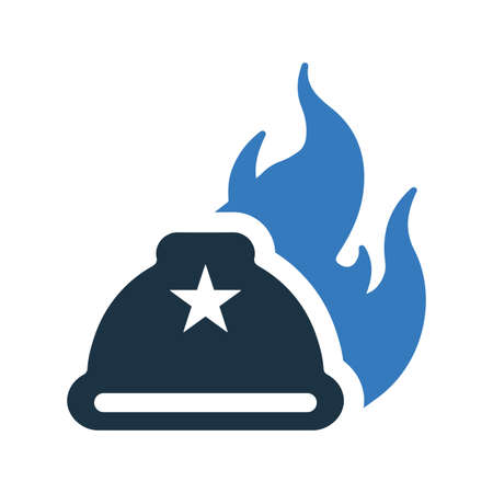 Helmet, burn icon - Perfect use for designing and developing websites, printed files and presentations, Promotional Materials and many more. Vector file.のイラスト素材
