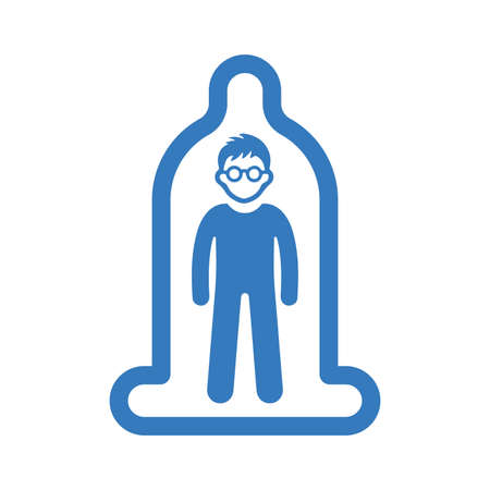 Condom, preservative icon - Vector file. Perfect use for print media, web, stock images, commercial use or any kind of design project.のイラスト素材