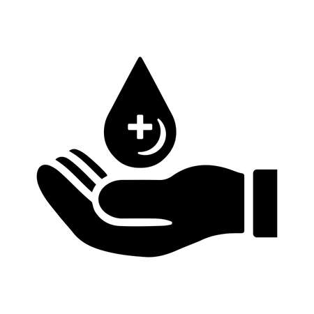 Blood, blood donation icon - Use for commercial purposes, print media, web or any type of design projects. Vector EPS file.のイラスト素材