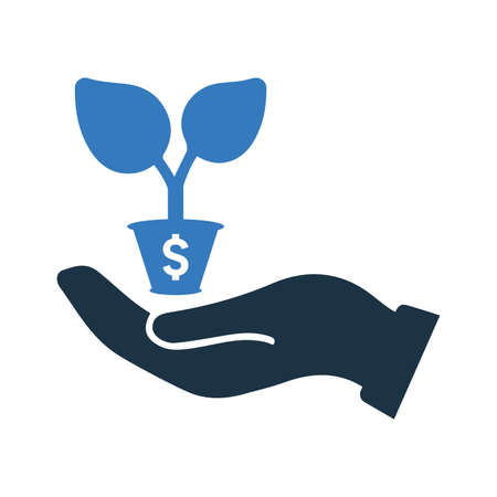 Growth, investment icon - Simple editable vector EPS file.のイラスト素材