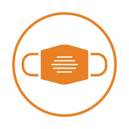 Face, mask, medical icon - Vector EPS file. Perfect use for print media, web, stock images, commercial use or any kind of design project.のイラスト素材