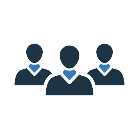 Chat, group, users icon is isolated on white background. Use for graphic and web design or commercial purposes. Vector EPS file.のイラスト素材