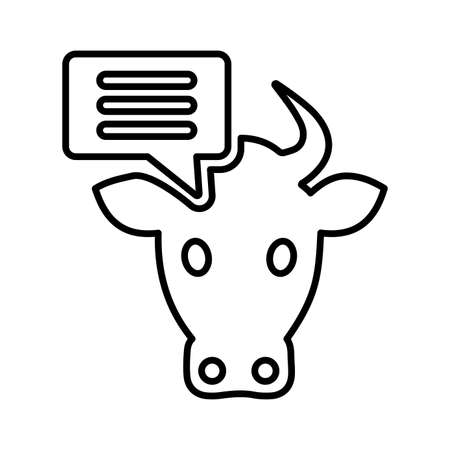 Message, cow status icon is use in designing and developing websites, commercial, print media, web or any type of design project.のイラスト素材
