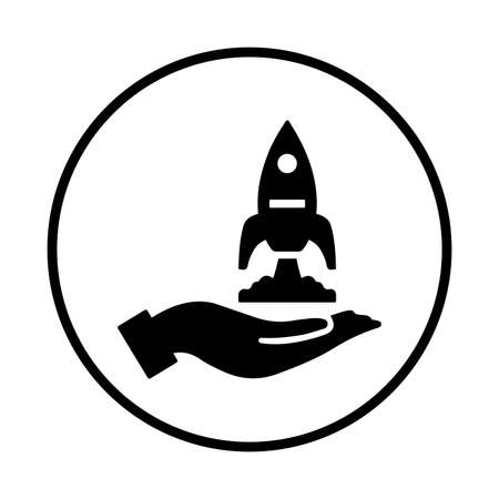 Business Startup Icon is isolated on white background. Use for graphic and web design or commercial purposesのイラスト素材