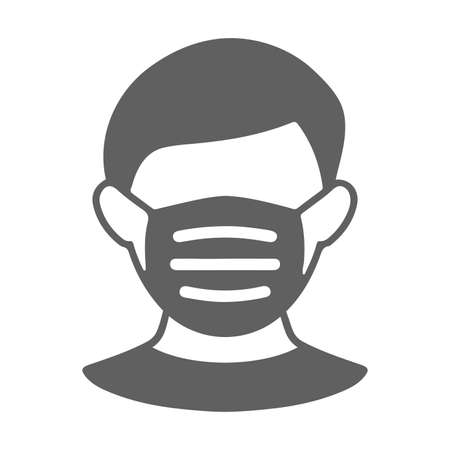 Coronavirus, facemask icon - Perfect use for designing and developing websites, printed files and presentations, Promotional Materials and many more. Vector EPS file.のイラスト素材