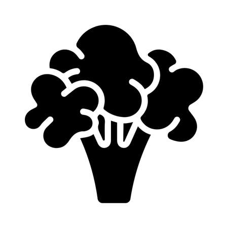 Cauliflower, vegetable icon - Use for commercial purposes, print media, web or any type of design projects. Vector EPS file.のイラスト素材