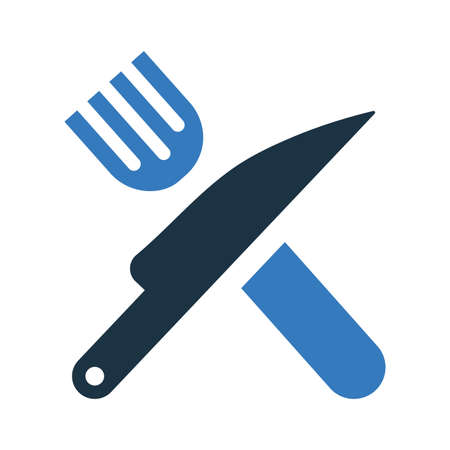 Cutlery, fork, knife icon - Perfect use for designing and developing websites, printed files and presentations, Promotional Materials and many more. Vector EPS file.のイラスト素材