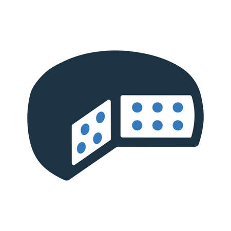 Cheese, dairy icon - Use for commercial purposes, print media, web or any type of design projects. Vector EPS file.のイラスト素材