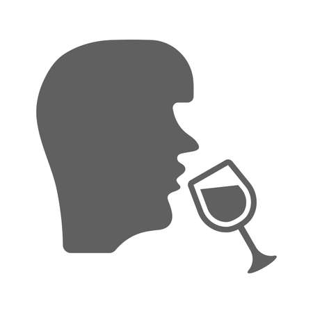 Drink, glass, tasting icon - Vector EPS file. Perfect use for print media, web, stock images, commercial use or any kind of design project.のイラスト素材