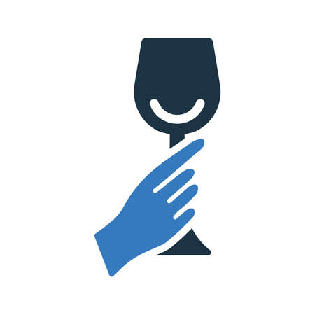 Drink, glass, hand icon - Vector EPS file. Perfect use for print media, web, stock images, commercial use or any kind of design project.のイラスト素材