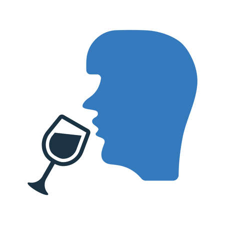 Drink, glass, tasting icon - Vector EPS file. Perfect use for print media, web, stock images, commercial use or any kind of design project.のイラスト素材