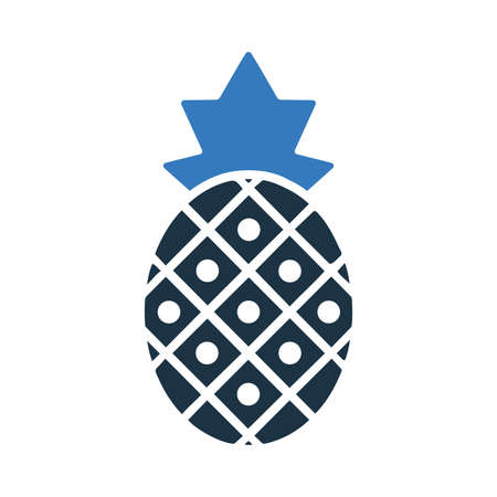 Food, fruit, pineapple icon - Simple editable vector EPS file.のイラスト素材