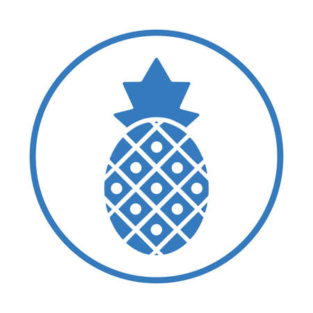 Food, fruit, pineapple icon - Simple editable vector EPS file.のイラスト素材