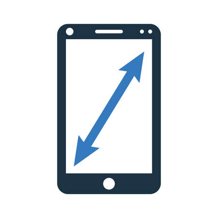 Mobile, horizontal icon - Simple editable vector EPS file.のイラスト素材