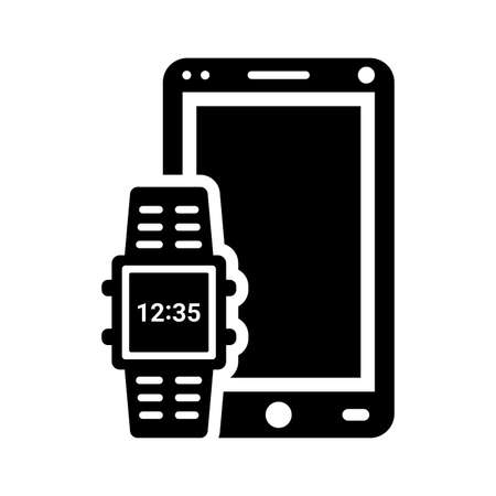 Smartwatch, mobile icon - Simple editableのイラスト素材