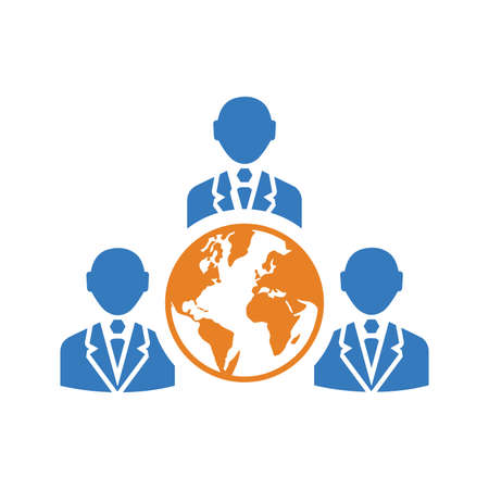 Business, global network icon - Well organized and editable Vector design using in commercial purposes, print media, web or any type of design projects.のイラスト素材