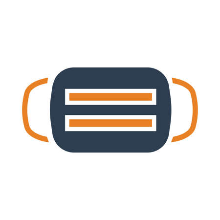 Face mask icon is use in designing and developing websites, commercial, print media, web or any type of design project.のイラスト素材