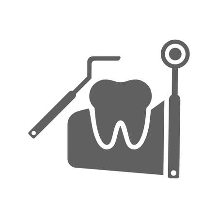Teeth surgery icon - Well organized and editable Vector design using in commercial purposes, print media, web or any type of design projects.のイラスト素材