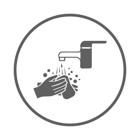 Hand wash, sanitizer icon is use in designing and developing websites, commercial, print media, web or any type of design project.のイラスト素材